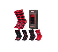 Marvel Men's Deadpool5 Pack Socks | Size: 6.5-8.5 Marvel Multicolor 6.5-8.5