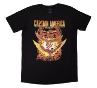 Marvel Men's Explosion T-Shirt in Black | Size: 2XL Marvel Black 2XL