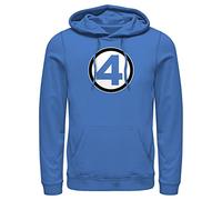 Marvel Men's Fantastic Four Classic Costume Pullover Hoodie Hooded Sweatshirt, Royal Blue, 3X