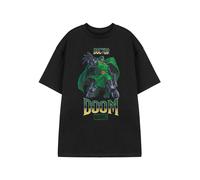 Marvel Men's Fantastic Four Dr Doom Short Sleeved T-Shirt | Black | Size: Large Marvel Black L