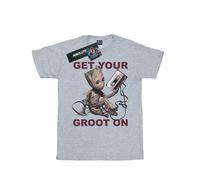 (3XL, Heather Grey) Marvel Mens Guardians Of The Galaxy Get Your Groot On T-Shirt