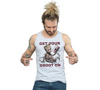 Marvel Men's Guardians of The Galaxy Get Your Groot On Vest Sport Grey X-Large