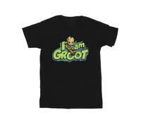 Marvel Mens Guardians Of The Galaxy I Am Groot Jumping T-Shirt - Black - Black - 3XL