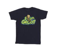Marvel Mens Guardians Of The Galaxy I Am Groot Jumping T-Shirt - Navy Blue - Navy Blue - L