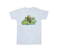 Marvel Mens Guardians Of The Galaxy I Am Groot Jumping T-Shirt - White - White - XL
