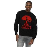 Marvel Mens Guardians Of The Galaxy I Am Groot Red Sweatshirt BI2479