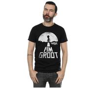 (S, Black) Marvel Mens Guardians Of The Galaxy I Am Groot White T-Shirt