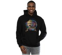 Marvel Men's Guardians Of The Galaxy Neon Groot Hoodie in Black | Size: Medium Marvel Black M
