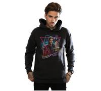 (S, Black) Marvel Mens Guardians Of The Galaxy Neon Star Lord Hoodie