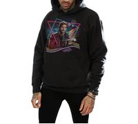 Marvel Men's Guardians Of The Galaxy Neon Star Lord Hoodie in Black | Size: 2XL Marvel Black 2XL