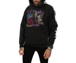 Marvel Men's Guardians Of The Galaxy Neon Star Lord Hoodie in Black | Size: Small Marvel Black S