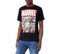Marvel Men's Heroes Comics T Shirt, Black (Black Blk), L UK