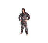 Marvel Men's Hooded All Over Print Onesie | Size: Large Marvel Multicolor L