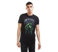 Marvel Men's Hulk Fist Cotton T-shirt in Black | Size: Large Marvel Black L