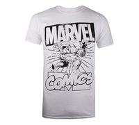 Marvel Men's Hulk Lift T Shirt, White (White White), XL UK