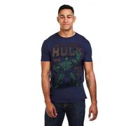 Marvel Men's Hulk Rage Cotton T-shirt in Navy | Size: Large Marvel Navy L