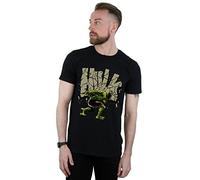 Marvel Men's Hulk Rock T-Shirt Black XXX-Large