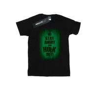 Marvel Mens Hulk Stay Angry T-Shirt BI5872
