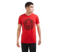Marvel Men's Hydra Logo Cotton T-Shirt Red | Size: Small Marvel Red S