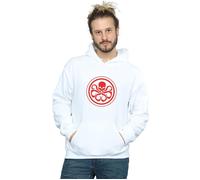 Marvel Men's Hydra Logo Hoodie in White | Size: Large Marvel White L