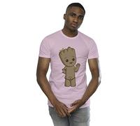 Marvel Men's I Am Groot Cute Groot T-Shirt Baby Pink X-Large