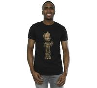 Marvel Mens I Am Groot Wave Pose T-Shirt - Black - Black - XXL