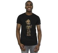 Marvel Men's I Am Groot Wave Pose T-Shirt Black X-Large
