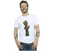 Marvel Mens I Am Groot Wave Pose T-Shirt - White - White - M