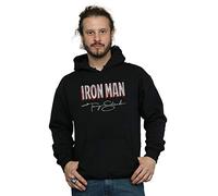 Marvel Men's Iron Man AKA Tony Stark Hoodie Black X-Large