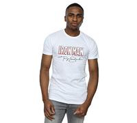Marvel Men's Iron Man AKA Tony Stark T-Shirt White Large