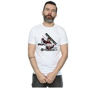 Marvel Men's Iron Man Armored Avenger T-Shirt in White | Size: Medium Marvel White M