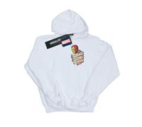 Marvel Mens Iron Man Tattoo Journey Breast Print Hoodie BI16238
