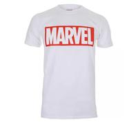 Marvel Men's Logo T-Shirt in White | Size: Medium Marvel White M
