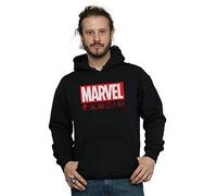 Marvel Men's Logo Wash Care Hoodie Black XXXXX-Large
