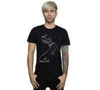 Marvel Men's Loki Lines T-Shirt Black XXXX-Large