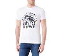 Marvel Men's Meblpacts012 T-Shirt, White, XL