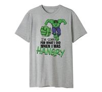 Marvel Men's Memarcots276 T-Shirt, Melange Grey, XL