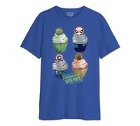 Marvel Men's Memarcots278 T-Shirt, Cobalt, L