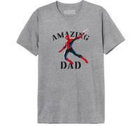Marvel Men's Memarcots310 T-Shirt, Melange Grey, XL