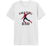 Marvel Men's Memarcots310 T-Shirt, White, L