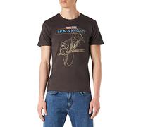Marvel Men's Memooknts006 T-Shirt, Charcoal, XL