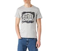 Marvel Men's Memooknts007 T-Shirt, Melange Grey, M