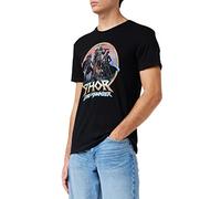 Marvel Men's Metlatmts001 T-Shirt, Black, S