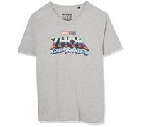 Marvel Men's Metlatmts002 T-Shirt, Grey Mix, S