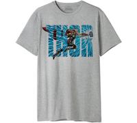 Marvel Men's Metlatmts005 T-Shirt, Grey Mix, S