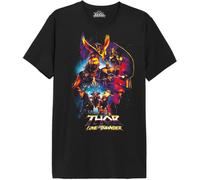 Marvel Men's Metlatmts015 T-Shirt, Black, XL
