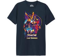 Marvel Men's Metlatmts015 T-Shirt, Navy Blue, XL