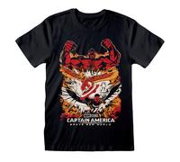 Marvel Men's Montage T-Shirt in Black | Size: 2XL Marvel Black 2XL