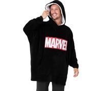 Marvel Men's Oversized Poncho in Black Marvel Black One Size