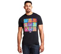 Marvel Men's Pop Art Spidey T Shirt, Black (Black Blk), M UK